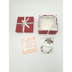 Teacher Charm Bracelet Silver-Tone In Gift Box